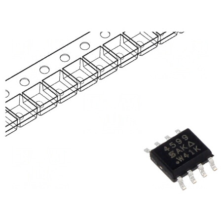 Tranzistor N/P-MOSFET TrenchFET® unipolar 40V/40V 6,8A/5,8A | Electronic-mag.ro | Componente Electronice