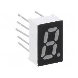Afişaj LED 7 segmente 8mm 0,32 galben-verde pentru numere - 1 buc. | Electronic-mag.ro | Componente Electronice