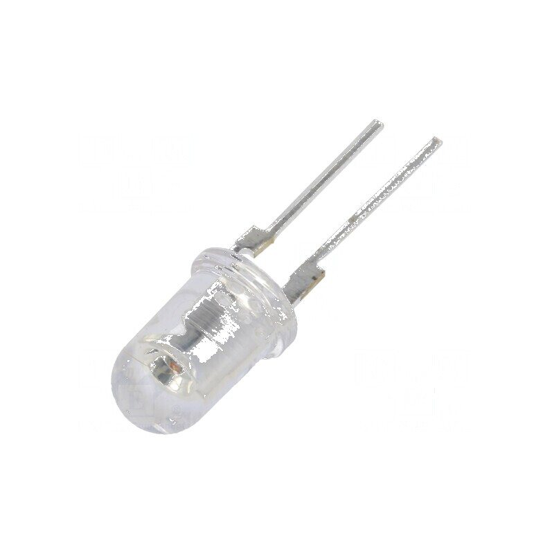 LED 5mm roșie 12000-14400mcd 90° convex cu parte frontală | Electronic-mag.ro | Componente Electronice