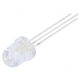 LED 7,8mm roșu/albastru 30° convex - iluminare frontală Nr. term: 3 | Electronic-mag.ro | Componente Electronice