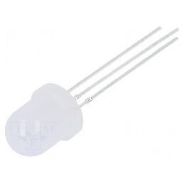 LED 7,8mm roșu/albastru 30° convex cu nr. termic 3 | Electronic-mag.ro | Componente Electronice
