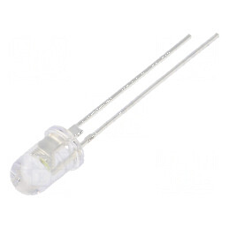 LED 5mm alb rece 30000-36000mcd 60° convex pentru iluminat | Electronic-mag.ro | Componente Electronice