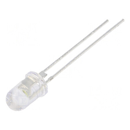 LED 5mm alb rece 30000-36000mcd 60° convex pentru iluminat | Electronic-mag.ro | Componente Electronice