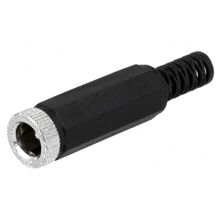 Conector alimentare DC mufa tată 5,5/2,1mm pentru dispozitive electrice - Ø 5mm | Electronic-mag.ro | Componente Electronice