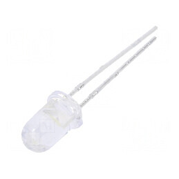 LED 5mm alb rece 14250-28500mcd 15° convex pentru iluminat | Electronic-mag.ro | Componente Electronice