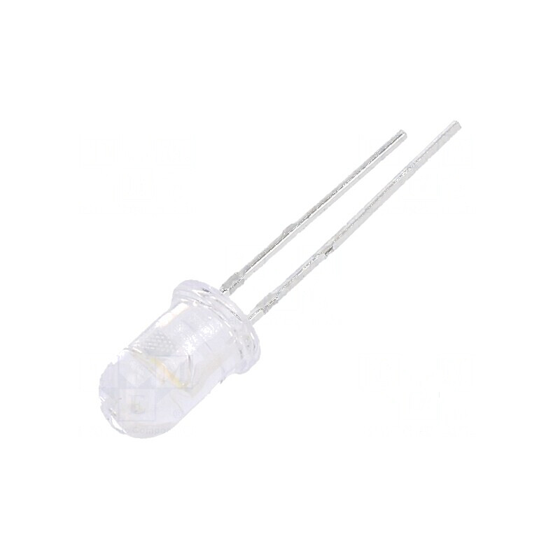 LED 5mm alb cald 3600-7150mcd 30° convex - iluminare eficientă | Electronic-mag.ro | Componente Electronice