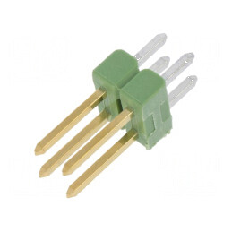 Conector AMPMODU MOD II tată cu 4 pini THT pentru şiruri pini | Electronic-mag.ro | Componente Electronice