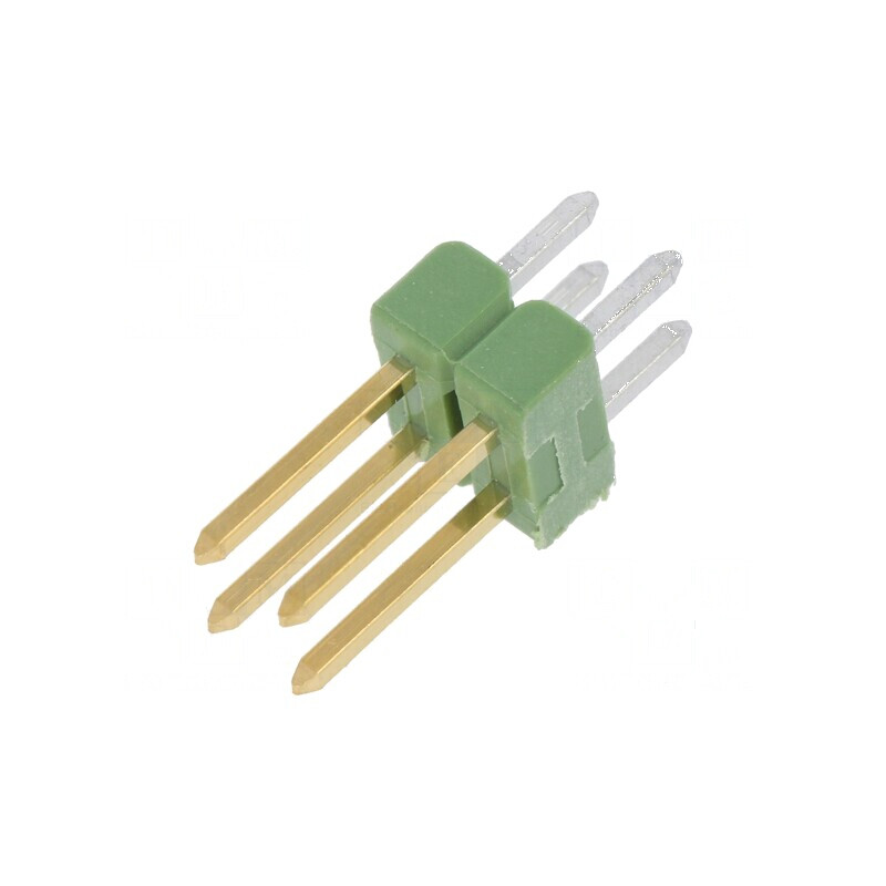 Conector AMPMODU MOD II tată cu 4 pini THT pentru şiruri pini | Electronic-mag.ro | Componente Electronice