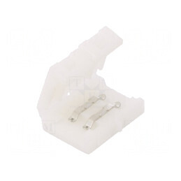 Conector pentru benzi LED cu terminal PIN 2 clichet - accesoriu montaj | Electronic-mag.ro | Componente Electronice