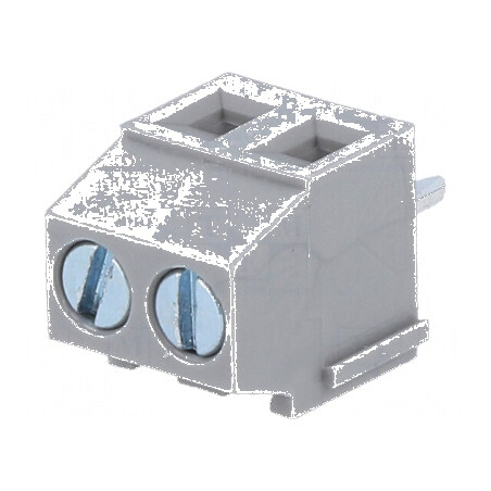 Regletă de conexiuni pentru PCB 90° cu 2 piste, 3,5mm, 10A | Electronic-mag.ro | Componente Electronice