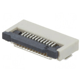 Conector FFC/FPC orizontal 12 pini ZIF SMT 500mA cositorit | Electronic-mag.ro | Componente Electronice
