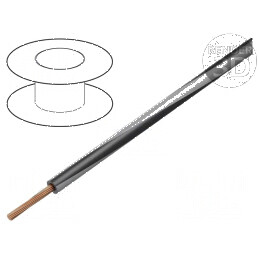 Cablu electric H05V-K 0,35mm2 PVC negru și gri 300V 500V - LgY litat Cu | Electronic-mag.ro | Componente Electronice