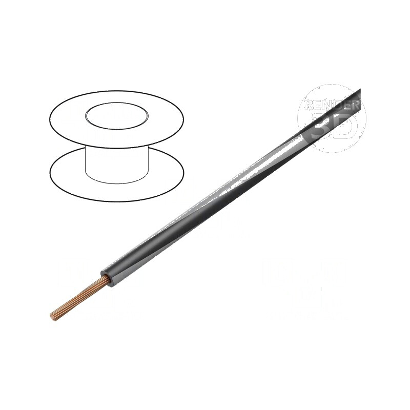 Cablu electric H05V-K 0,35mm2 PVC negru și gri 300V 500V - LgY litat Cu | Electronic-mag.ro | Componente Electronice Cablu electric H05V-K 0,35mm2 PVC negru și gri 300V 500V - LgY litat Cu | Electronic-mag.ro | Componente Electronice