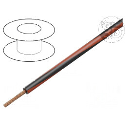 Cablu H05V-K LgY litat cu 0,35mm2 PVC negru-roșu 300V 500V pentru instalații electrice | Electronic-mag.ro | Componente Electronice