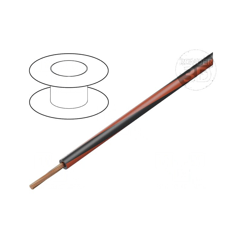 Cablu H05V-K LgY litat cu 0,35mm2 PVC negru-roșu 300V 500V pentru instalații electrice | Electronic-mag.ro | Componente Electronice Cablu H05V-K LgY litat cu 0,35mm2 PVC negru-roșu 300V 500V pentru instalații electrice | Electronic-mag.ro | Componente Electronice