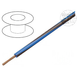 Cablu electric H05V-K, litat cu 0,35mm², PVC, albastru-maro, 200m | Electronic-mag.ro | Componente Electronice