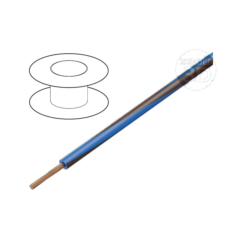 Cablu electric H05V-K, litat cu 0,35mm², PVC, albastru-maro, 200m | Electronic-mag.ro | Componente Electronice Cablu electric H05V-K, litat cu 0,35mm², PVC, albastru-maro, 200m | Electronic-mag.ro | Componente Electronice