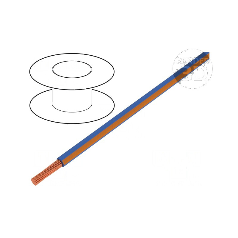 Cablu H05V-K LgY 0,35mm² PVC albastru-portocaliu pentru instalații electrice | Electronic-mag.ro | Componente Electronice Cablu H05V-K LgY 0,35mm² PVC albastru-portocaliu pentru instalații electrice | Electronic-mag.ro | Componente Electronice