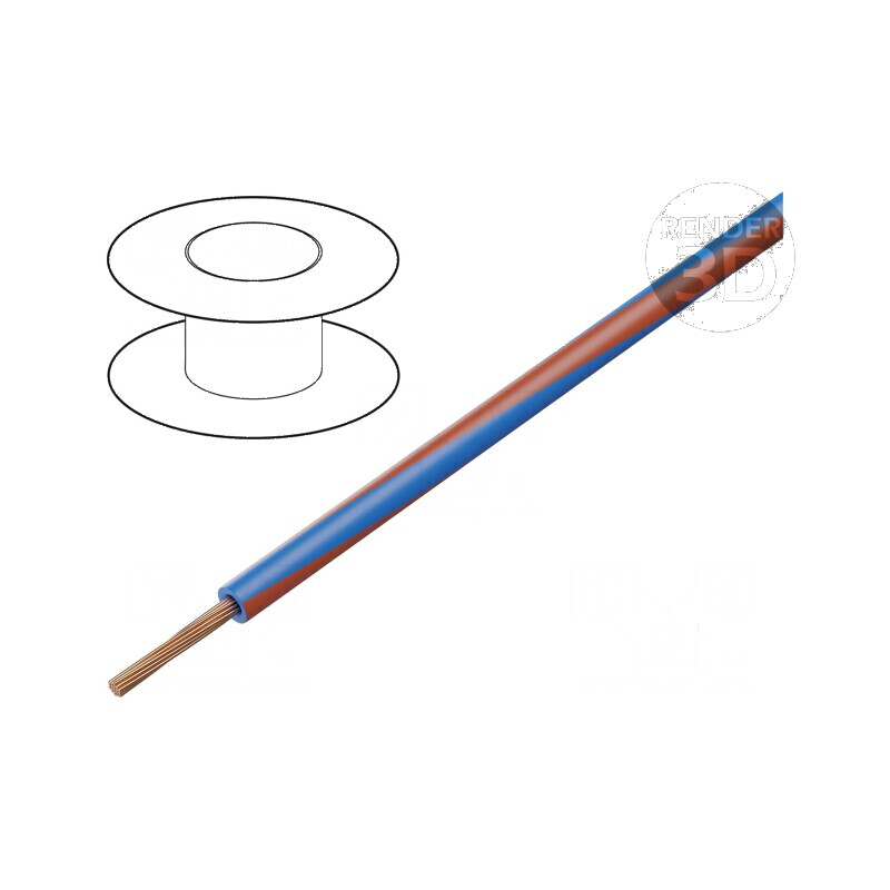 Cablu H05V-K LgY litat Cu 0,35mm2 PVC albastru-roșu 200m pentru instalații electrice | Electronic-mag.ro | Componente Electronice Cablu H05V-K LgY litat Cu 0,35mm2 PVC albastru-roșu 200m pentru instalații electrice | Electronic-mag.ro | Componente Electronice