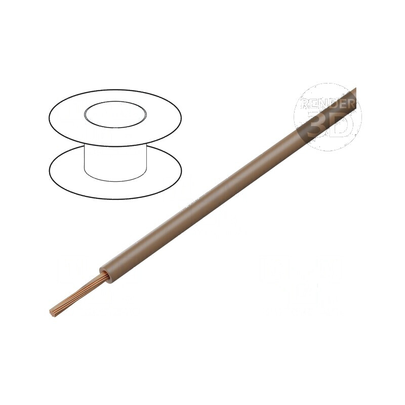 Cablu H05V-K LgY litat Cu 0,35mm2 PVC maro deschis 300V 500V - Cablu electric de conectare | Electronic-mag.ro | Componente Electronice Cablu H05V-K LgY litat Cu 0,35mm2 PVC maro deschis 300V 500V - Cablu electric de conectare | Electronic-mag.ro | Componente Electronice
