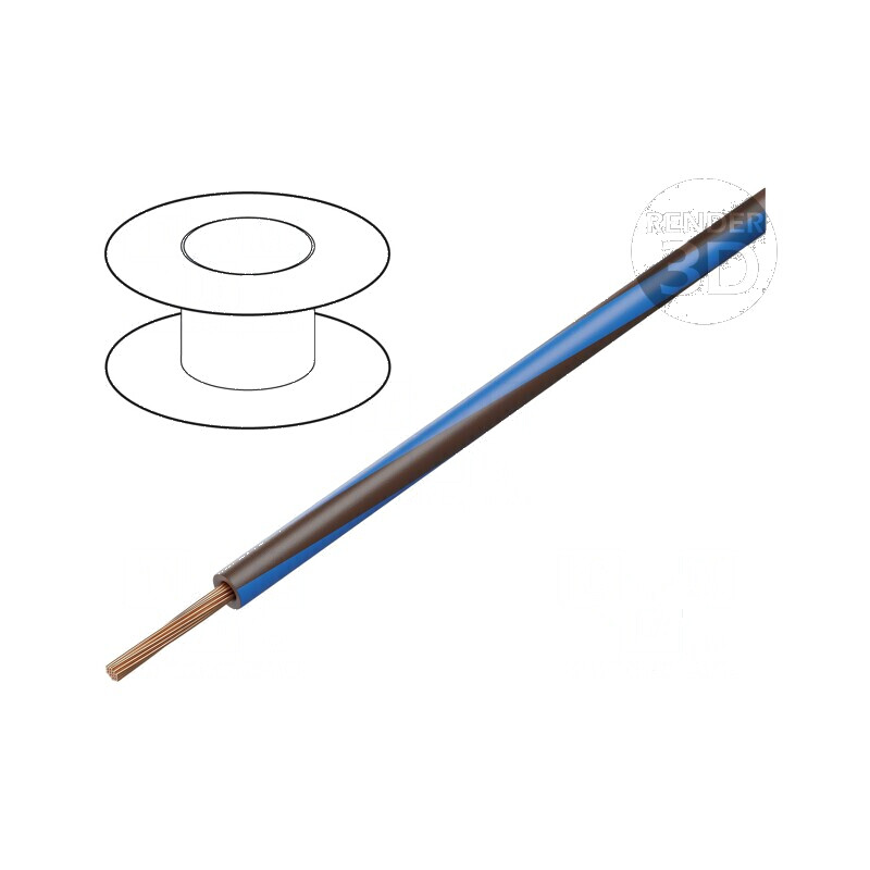 Cablu H05V-K LgY litat Cu 0,35mm² PVC maro-albastru 200m pentru instalații electrice | Electronic-mag.ro | Componente Electronice Cablu H05V-K LgY litat Cu 0,35mm² PVC maro-albastru 200m pentru instalații electrice | Electronic-mag.ro | Componente Electronice