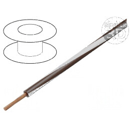 Cablu electric H05V-K LgY cu 0,35mm², PVC maro-alb, 300V/500V | Electronic-mag.ro | Componente Electronice