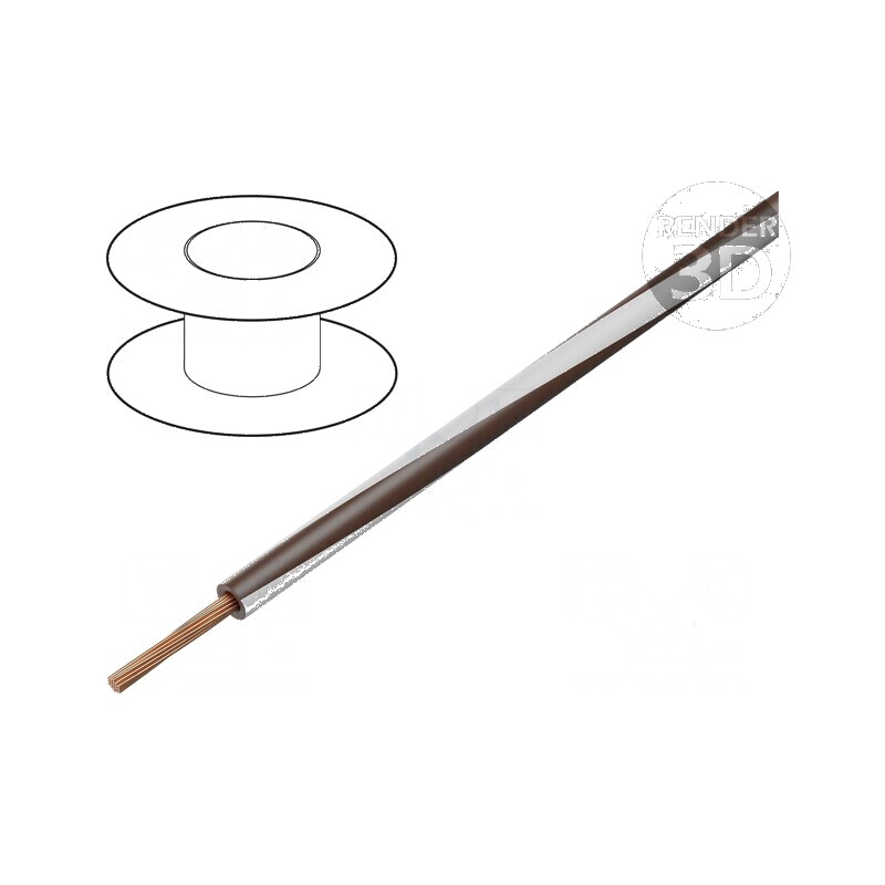 Cablu electric H05V-K LgY cu 0,35mm², PVC maro-alb, 300V/500V | Electronic-mag.ro | Componente Electronice Cablu electric H05V-K LgY cu 0,35mm², PVC maro-alb, 300V/500V | Electronic-mag.ro | Componente Electronice