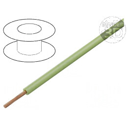 Cablu H05V-K LgY Litat Cu 0,35mm² PVC Verde Deschis 200m | Electronic-mag.ro | Componente Electronice
