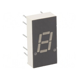 Afișaj LED cu 7 segmente 7,8mm roșu 0,3 Nr.car: 1, luminositate 25÷50mcd | Electronic-mag.ro | Componente Electronice