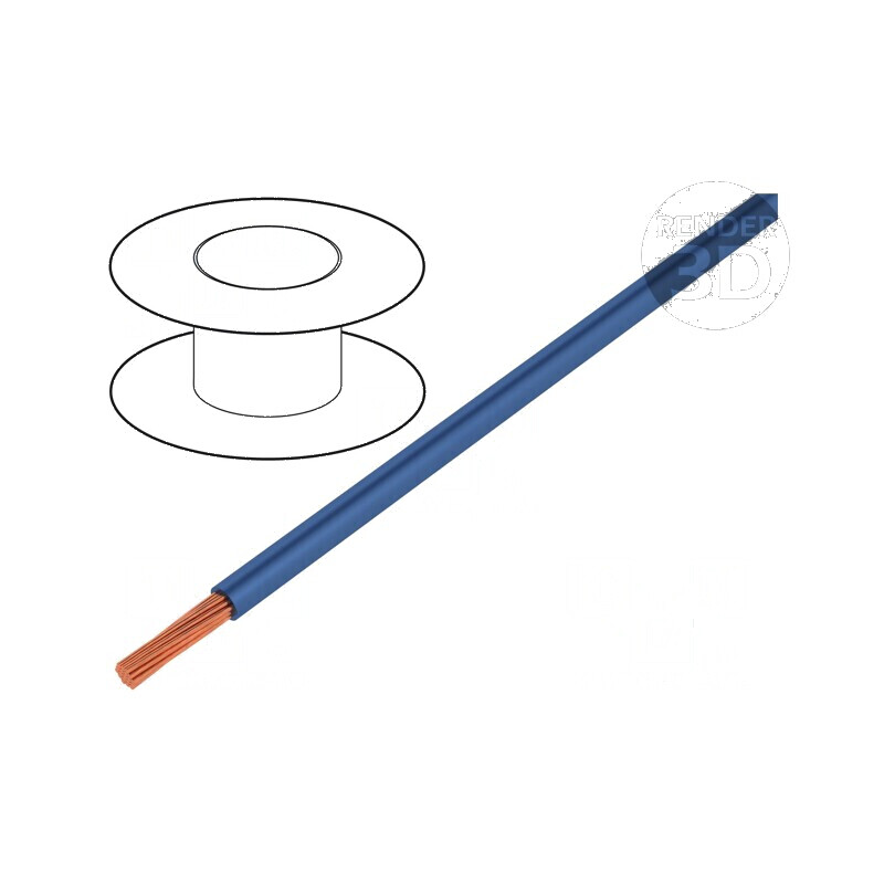 Cablu H05V-K LgY litat Cu 0,35mm² PVC albastru închis 200m - Cablu electric de conectare | Electronic-mag.ro | Componente Electronice Cablu H05V-K LgY litat Cu 0,35mm² PVC albastru închis 200m - Cablu electric de conectare | Electronic-mag.ro | Componente Electronice