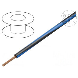Cablu H05V-K LgY litat Cu 0,35mm2 PVC negru-albastru 200m – Cablu electric pentru instalații interioare | Electronic-mag.ro | Componente Electronice