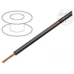 Cablu H05V-K 0,35mm2 litat cu izolație PVC negru-maro 300V/500V | Electronic-mag.ro | Componente Electronice