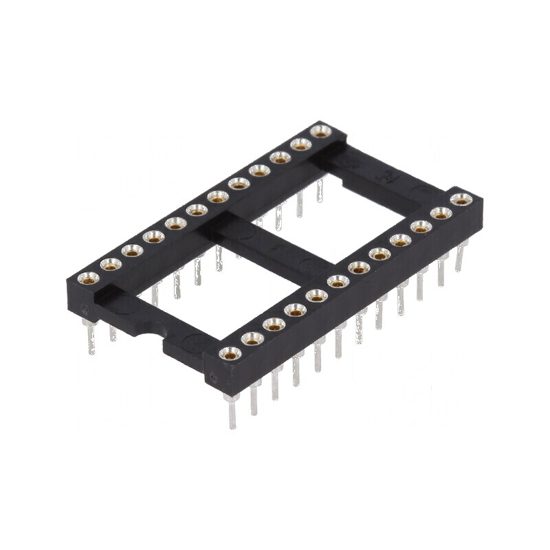 Soclu pentru circuite integrate DIP24 cu raster de 2,54mm THT de precizie | Electronic-mag.ro | Componente Electronice