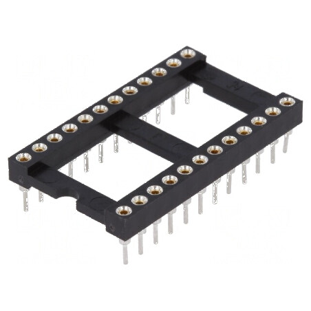 Soclu pentru circuite integrate DIP24 cu raster de 2,54mm THT de precizie | Electronic-mag.ro | Componente Electronice