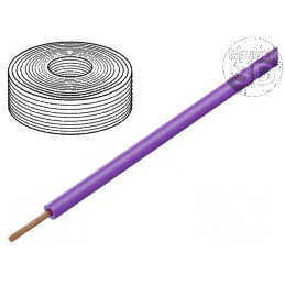 Cablu litat H05Z-K 0,75mm² LSZH violet 300V/500V, 100m | Electronic-mag.ro | Componente Electronice