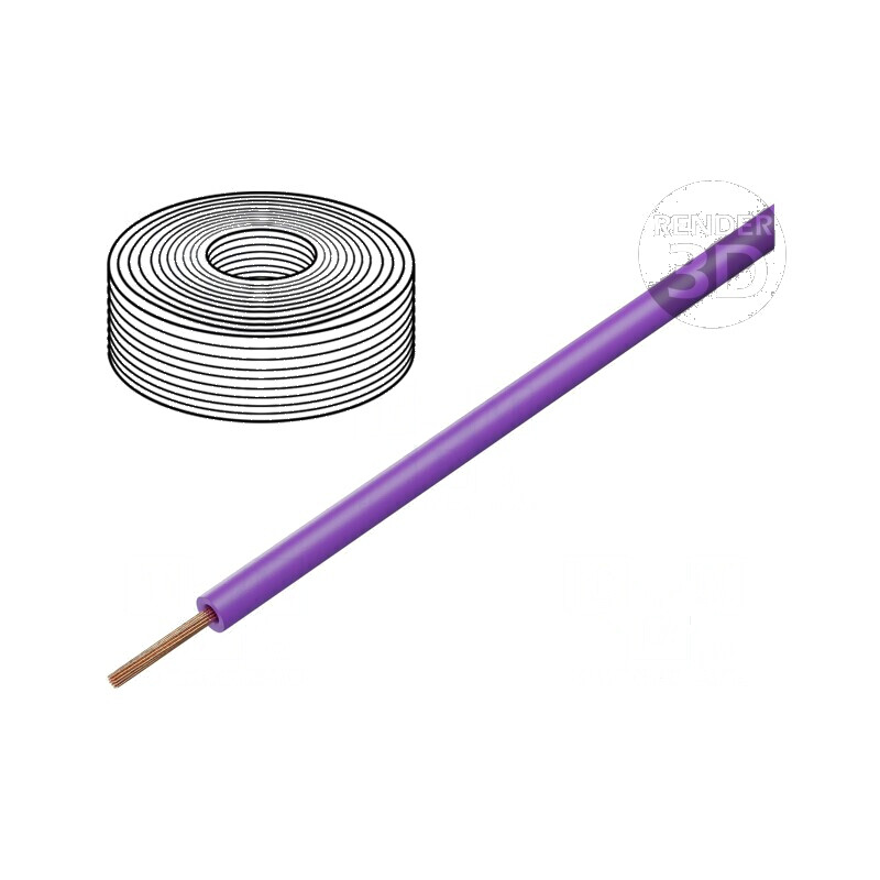 Cablu litat H05Z-K 0,75mm² LSZH violet 300V/500V, 100m | Electronic-mag.ro | Componente Electronice Cablu litat H05Z-K 0,75mm² LSZH violet 300V/500V, 100m | Electronic-mag.ro | Componente Electronice