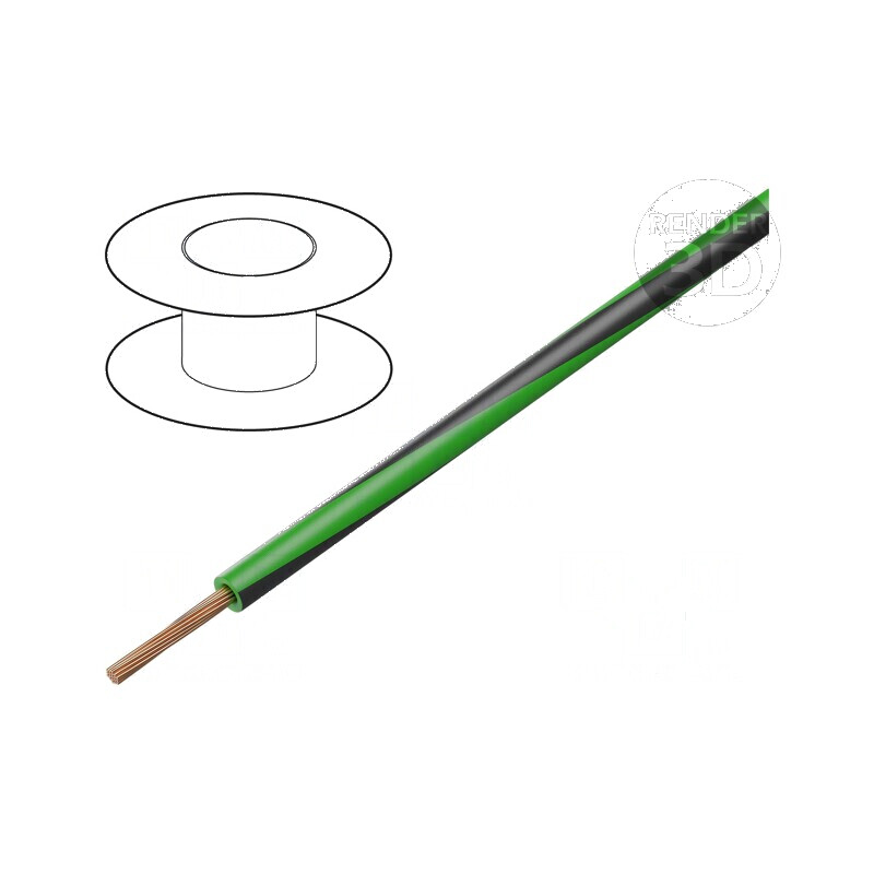 Cablu H05V-K LgY litat cu 0,35mm² PVC verde-negru 300V/500V | Electronic-mag.ro | Componente Electronice Cablu H05V-K LgY litat cu 0,35mm² PVC verde-negru 300V/500V | Electronic-mag.ro | Componente Electronice