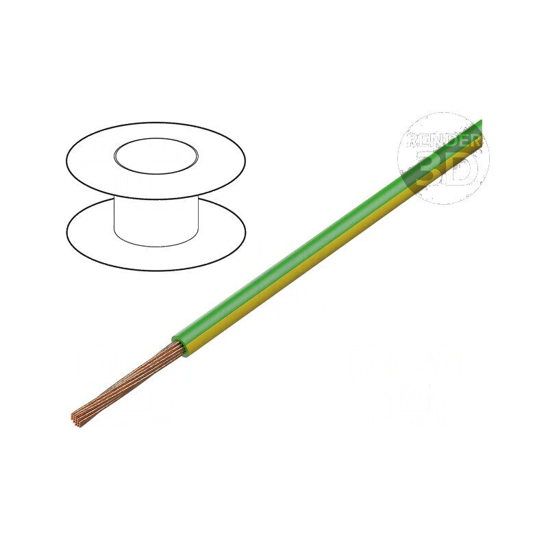 Cablu electric H05V-K, 0,35mm², PVC verde-galben, 300V/500V | Electronic-mag.ro | Componente Electronice Cablu electric H05V-K, 0,35mm², PVC verde-galben, 300V/500V | Electronic-mag.ro | Componente Electronice