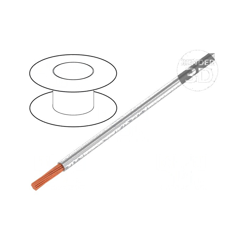 Cablu H05V-K 0,35mm² PVC gri 300V 500V, 200m - LgY litat cupru | Electronic-mag.ro | Componente Electronice Cablu H05V-K 0,35mm² PVC gri 300V 500V, 200m - LgY litat cupru | Electronic-mag.ro | Componente Electronice