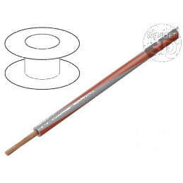 Cablu electric H05V-K 0,35mm² PVC gri-roșu 300V 500V litat Cu | Electronic-mag.ro | Componente Electronice