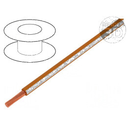 Cablu H05V-K LgY litat cu secțiune de 0,35mm², PVC portocaliu-alb, 200m | Electronic-mag.ro | Componente Electronice