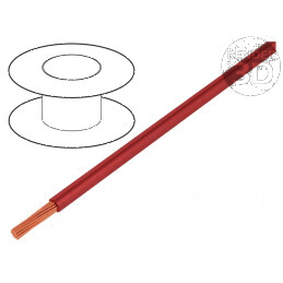 Cablu electric H05V-K, LgY litat cu 0,35mm2, PVC roșu, 300V/500V, 200m | Electronic-mag.ro | Componente Electronice
