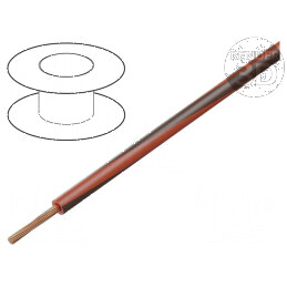 Cablu H05V-K, 0,35mm2, PVC roșu-maro, 300V/500V, litat Cu | Electronic-mag.ro | Componente Electronice