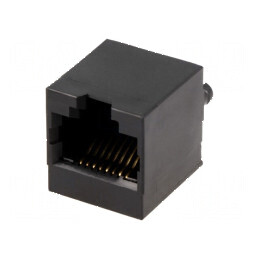 Conector RJ45 soclu 8p8c THT drept pentru cabluri de rețea | Electronic-mag.ro | Componente Electronice
