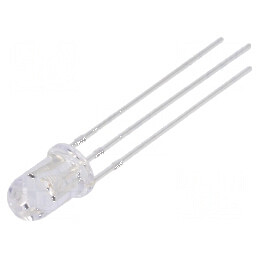 LED 5mm roșie/galbenă 30° convexă, Nr. term: 3 | Electronic-mag.ro | Componente Electronice