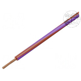 Cablu H05V-K LgY litat Cu 0,35mm2 PVC roșu-violet 300V 500V - Cablu electric de conectare | Electronic-mag.ro | Componente Electronice