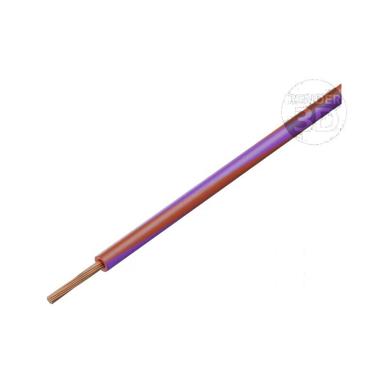 Cablu H05V-K LgY litat Cu 0,35mm2 PVC roșu-violet 300V 500V - Cablu electric de conectare | Electronic-mag.ro | Componente Electronice