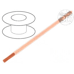 Cablu electric H05V-K LgY litat Cu 0,35mm² PVC transparent 300V 500V | Electronic-mag.ro | Componente Electronice