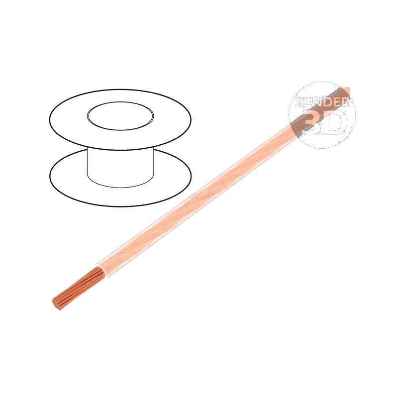 Cablu electric H05V-K LgY litat Cu 0,35mm² PVC transparent 300V 500V | Electronic-mag.ro | Componente Electronice