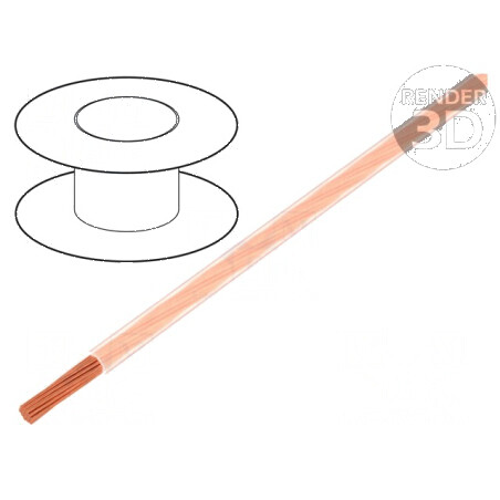 Cablu electric H05V-K LgY litat Cu 0,35mm² PVC transparent 300V 500V | Electronic-mag.ro | Componente Electronice